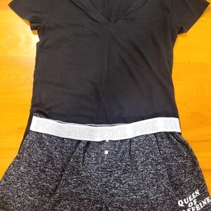 PINK Victoria's Secret Charcoal Knit Top